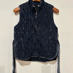 Banana Republic Navy Quilted Vest